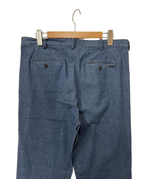 PAPAS（パパス）PAPAS (パパス) タックパンツ ブルー サイズ:XLの古着・服飾アイテム