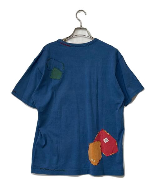PAPAS（パパス）PAPAS (パパス) Tシャツ ブルー サイズ:Lの古着・服飾アイテム
