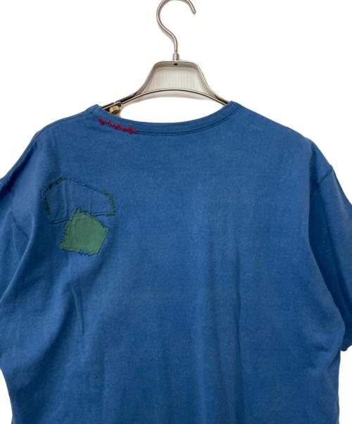 PAPAS（パパス）PAPAS (パパス) Tシャツ ブルー サイズ:Lの古着・服飾アイテム