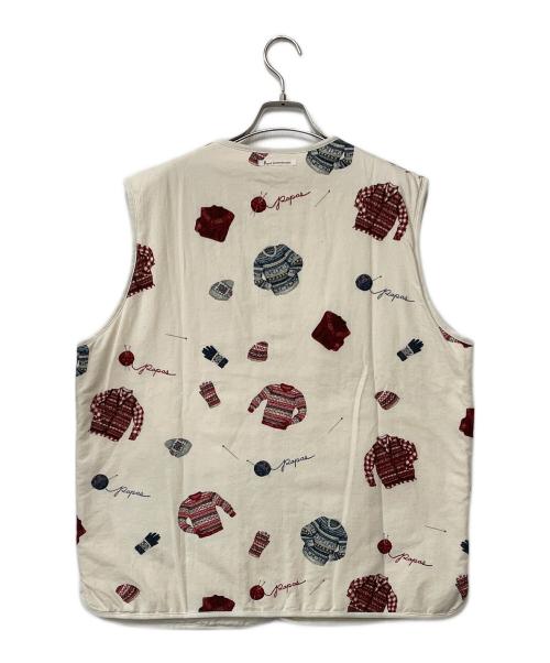 PAPAS（パパス）PAPAS (パパス) ベスト ホワイト サイズ:Lの古着・服飾アイテム