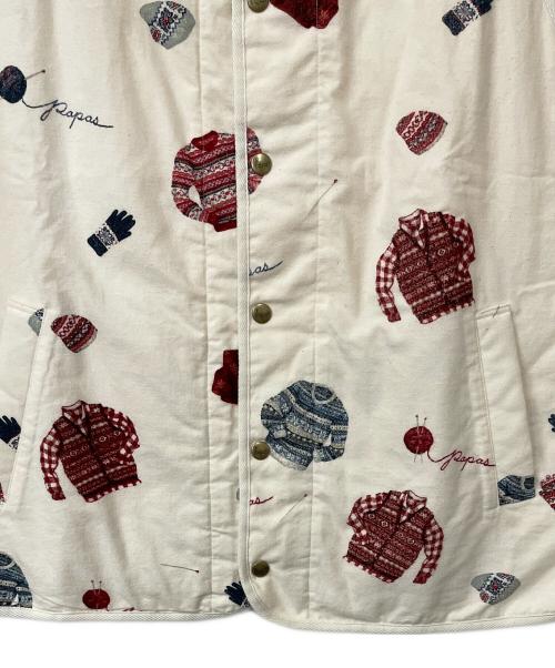 PAPAS（パパス）PAPAS (パパス) ベスト ホワイト サイズ:Lの古着・服飾アイテム