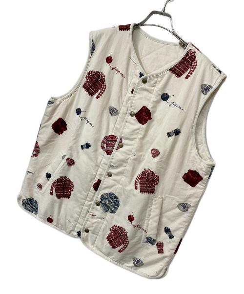 PAPAS（パパス）PAPAS (パパス) ベスト ホワイト サイズ:Lの古着・服飾アイテム
