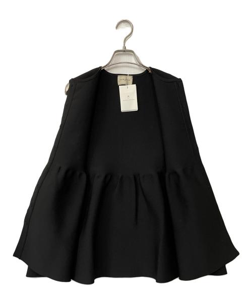 UNITED ARROWS（ユナイテッドアローズ）UNITED ARROWS (ユナイテッドアローズ) フリルベスト ブラック サイズ:Freeの古着・服飾アイテム