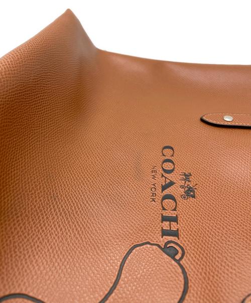 COACH（コーチ）COACH (コーチ) PEANUTS (ピーナッツ) トートバッグ ブラウンの古着・服飾アイテム