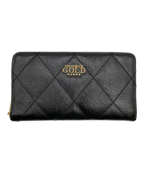 COCOCELUX GOLD（ココセリュックスゴールド）COCOCELUX GOLD (ココセリュックスゴールド) 長財布 ブラックの古着・服飾アイテム