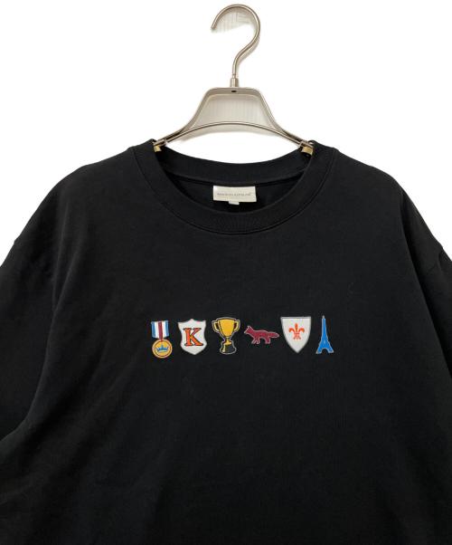 maison kitsune（メゾンキツネ）maison kitsune (メゾンキツネ) 半袖カットソー ブラック サイズ:Lの古着・服飾アイテム