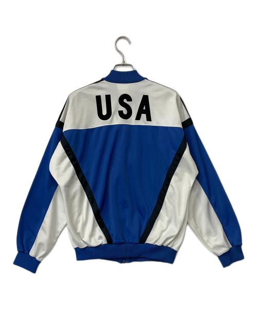 adidas（アディダス）adidas (アディダス) トラックジャケット ブルー×ホワイト サイズ:Lの古着・服飾アイテム