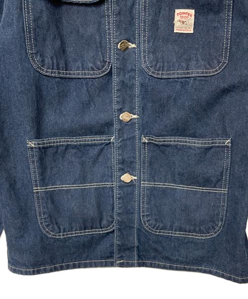 Pointer（ポインター）Pointer (ポインター) デニムカバーオール ネイビー サイズ:Sの古着・服飾アイテム