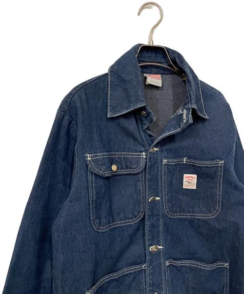 Pointer（ポインター）Pointer (ポインター) デニムカバーオール ネイビー サイズ:Sの古着・服飾アイテム