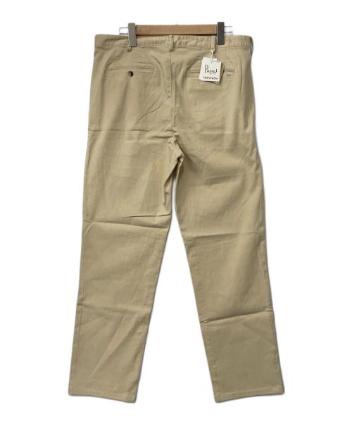 PAPAS（パパス）PAPAS (パパス) タックパンツ ベージュ サイズ:LLの古着・服飾アイテム
