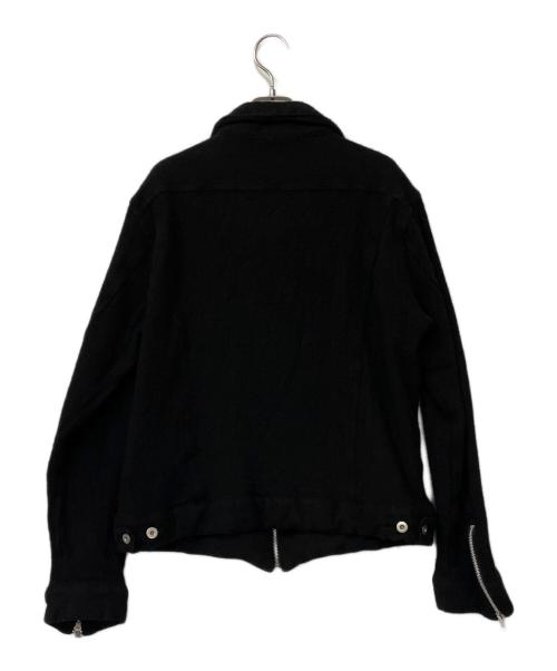 BLACK COMME des GARCONS（ブラックコムデギャルソン）BLACK COMME des GARCONS (コムデギャルソン) ジップジャケット ブラック サイズ:Mの古着・服飾アイテム