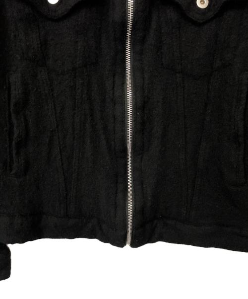 BLACK COMME des GARCONS（ブラックコムデギャルソン）BLACK COMME des GARCONS (コムデギャルソン) ジップジャケット ブラック サイズ:Mの古着・服飾アイテム