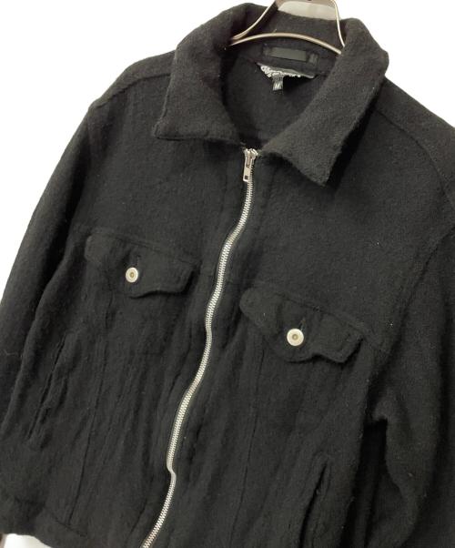 BLACK COMME des GARCONS（ブラックコムデギャルソン）BLACK COMME des GARCONS (コムデギャルソン) ジップジャケット ブラック サイズ:Mの古着・服飾アイテム