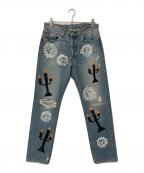 LEVI'S×Denim Tears×Virgil Ablohリーバイス×デニムティアーズ×ヴァージル・アブロー）の古着「デニムパンツ」｜ブルー