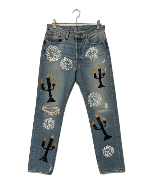 LEVI'S（リーバイス）LEVI'S (リーバイス) Denim Tears (デニムティアーズ) Virgil Abloh (ヴァージル・アブロー) デニムパンツ ブルー サイズ:W32の古着・服飾アイテム