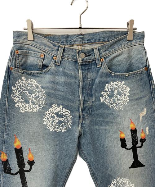 LEVI'S（リーバイス）LEVI'S (リーバイス) Denim Tears (デニムティアーズ) Virgil Abloh (ヴァージル・アブロー) デニムパンツ ブルー サイズ:W32の古着・服飾アイテム