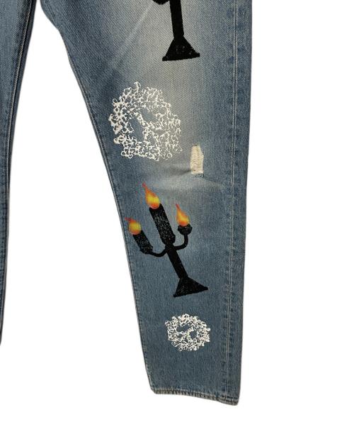 LEVI'S（リーバイス）LEVI'S (リーバイス) Denim Tears (デニムティアーズ) Virgil Abloh (ヴァージル・アブロー) デニムパンツ ブルー サイズ:W32の古着・服飾アイテム
