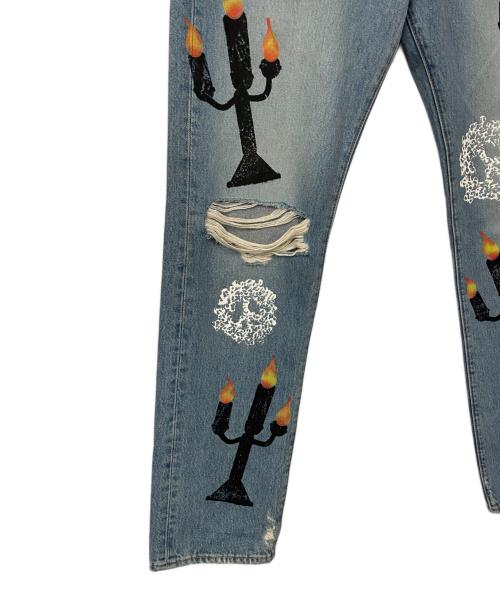 LEVI'S（リーバイス）LEVI'S (リーバイス) Denim Tears (デニムティアーズ) Virgil Abloh (ヴァージル・アブロー) デニムパンツ ブルー サイズ:W32の古着・服飾アイテム