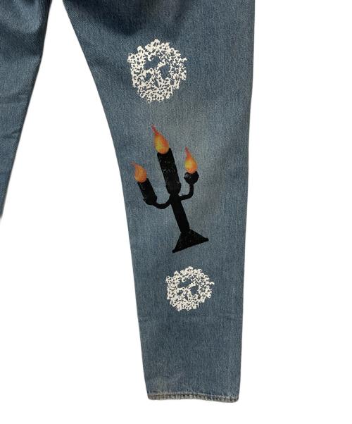 LEVI'S（リーバイス）LEVI'S (リーバイス) Denim Tears (デニムティアーズ) Virgil Abloh (ヴァージル・アブロー) デニムパンツ ブルー サイズ:W32の古着・服飾アイテム