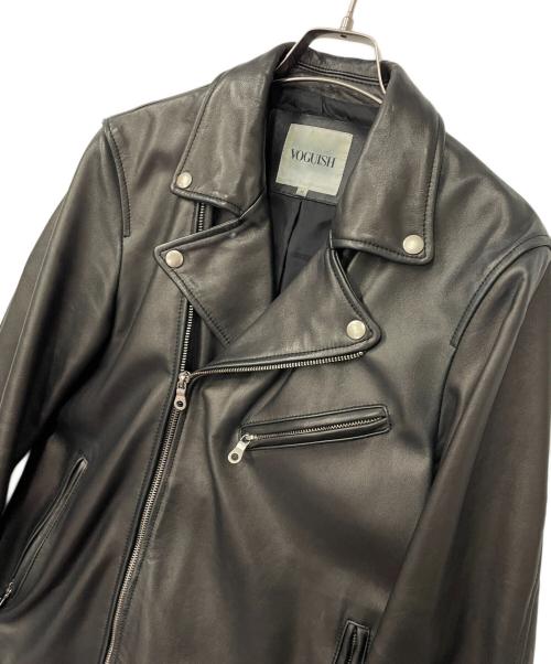 VOGUISH（ボーギッシュ）VOGUISH (ボーギッシュ) レザーライダースジャケット ブラック サイズ:Mの古着・服飾アイテム