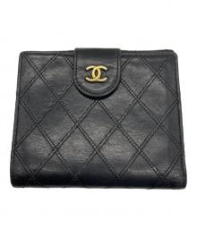 CHANEL（シャネル）の古着「2つ折り財布」｜ブラック