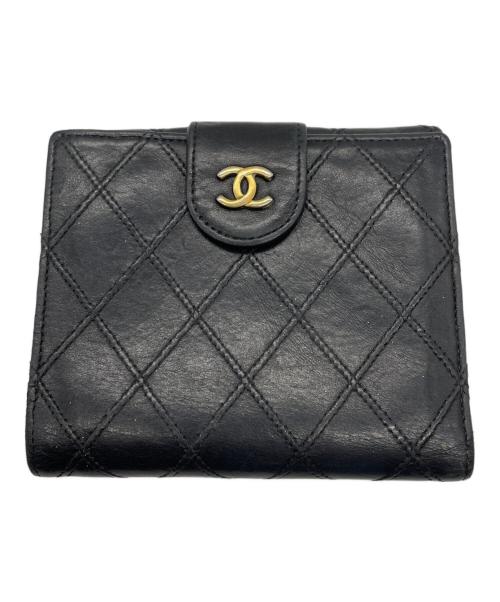 CHANEL（シャネル）CHANEL (シャネル) 2つ折り財布 ブラックの古着・服飾アイテム