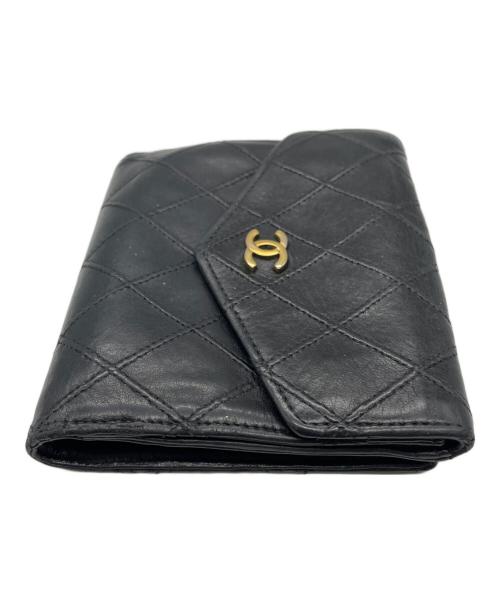 CHANEL（シャネル）CHANEL (シャネル) 2つ折り財布 ブラックの古着・服飾アイテム