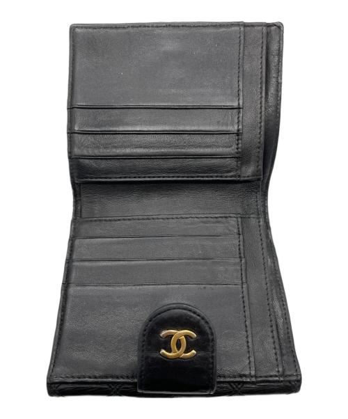 CHANEL（シャネル）CHANEL (シャネル) 2つ折り財布 ブラックの古着・服飾アイテム