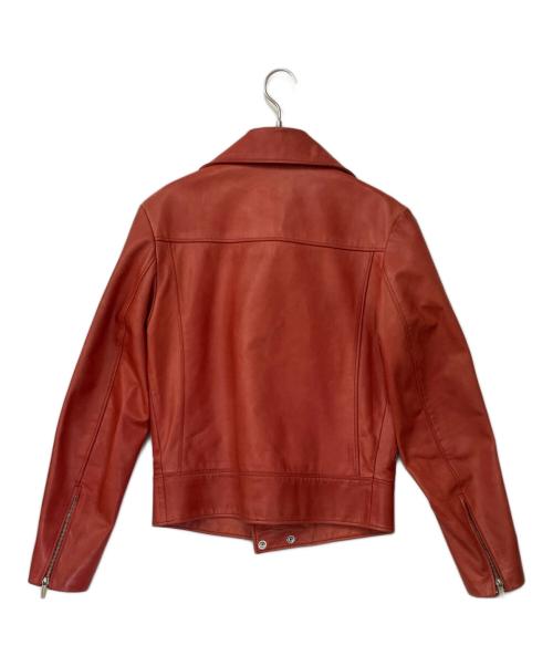 RIDING MASTER（ライディングマスター）RIDING MASTER (ライディングマスター) レザーライダースジャケット レッド サイズ:38の古着・服飾アイテム