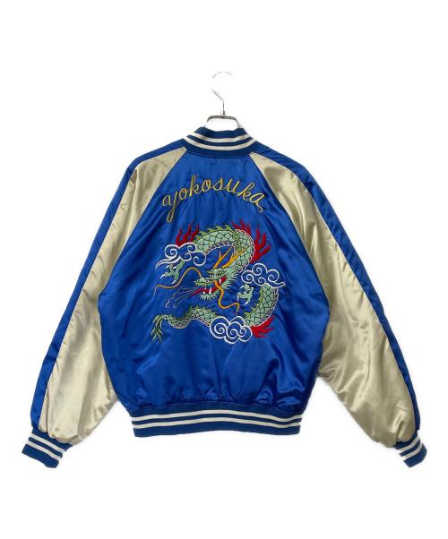 first shop（ファーストショップ）first shop (ファーストショップ) スカジャン ブルー サイズ:Mの古着・服飾アイテム