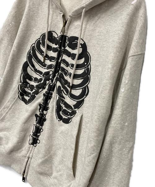 WISH FOREVER（ウィッシュフォーエバー）WISH FOREVER (ウィッシュフォーエバー) ジップパーカー ライトグレー サイズ:Sの古着・服飾アイテム