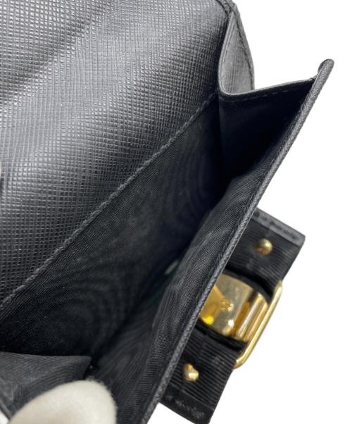 Salvatore Ferragamo（サルヴァトーレ フェラガモ）Salvatore Ferragamo (サルヴァトーレ フェラガモ) 3つ折り財布 ブラックの古着・服飾アイテム