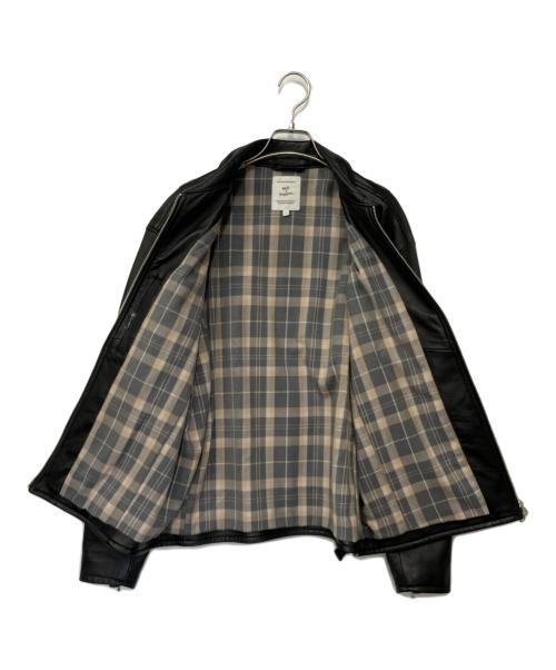 salt&pepper（ソルトアンドペッパー）salt&pepper (ソルトアンドペッパー) ラムレザージャケット ブラック サイズ:Lの古着・服飾アイテム