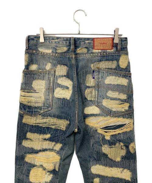 WANNA（ワナ）WANNA (ワナ) ダメージジーンズ インディゴ サイズ:1の古着・服飾アイテム