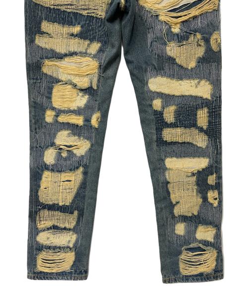WANNA（ワナ）WANNA (ワナ) ダメージジーンズ インディゴ サイズ:1の古着・服飾アイテム