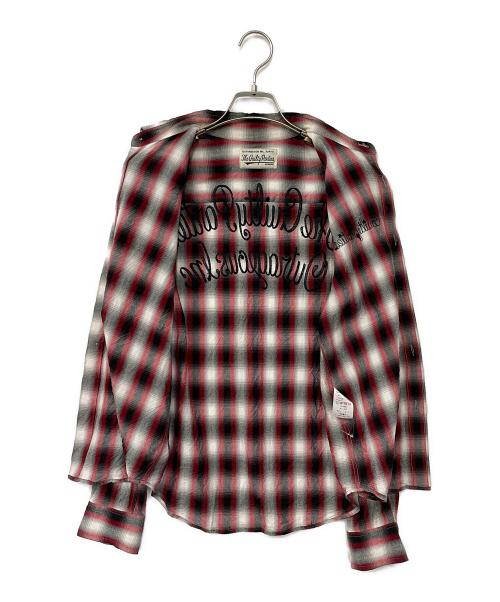 WACKO MARIA（ワコマリア）WACKO MARIA (ワコマリア) シャツ レッド×グレー サイズ:Mの古着・服飾アイテム