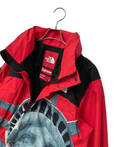 THE NORTH FACE（ザ ノース フェイス）THE NORTH FACE (ザ ノース フェイス) SUPREME (シュプリーム) マウンテンパーカー レッド サイズ:Mの古着・服飾アイテム