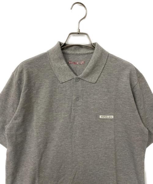 PAPAS（パパス）PAPAS (パパス) ポロシャツ グレー サイズ:Lの古着・服飾アイテム