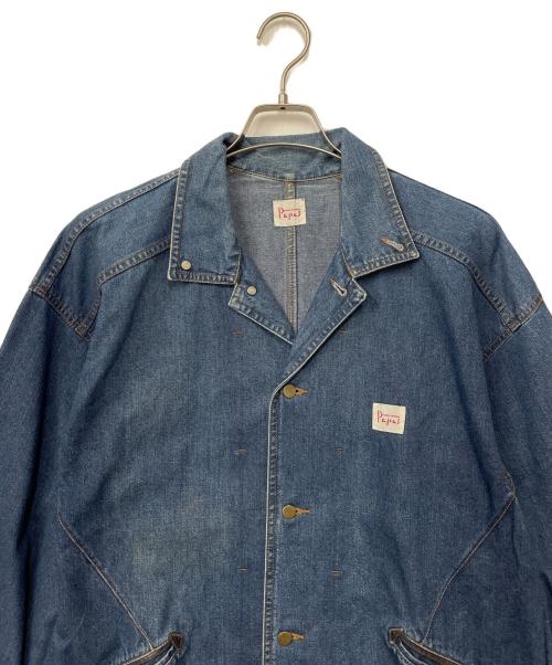 PAPAS（パパス）PAPAS (パパス) カバーオール ブルー サイズ:Mの古着・服飾アイテム