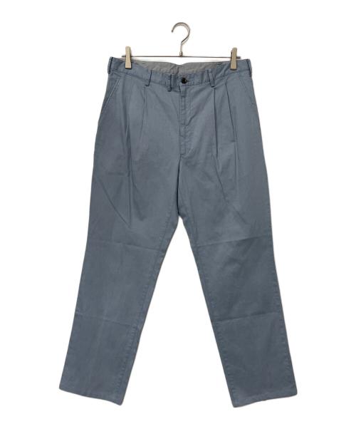 PAPAS（パパス）PAPAS (パパス) タックパンツ ブルー サイズ:LLの古着・服飾アイテム