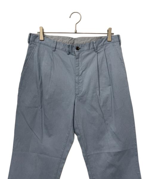 PAPAS（パパス）PAPAS (パパス) タックパンツ ブルー サイズ:LLの古着・服飾アイテム