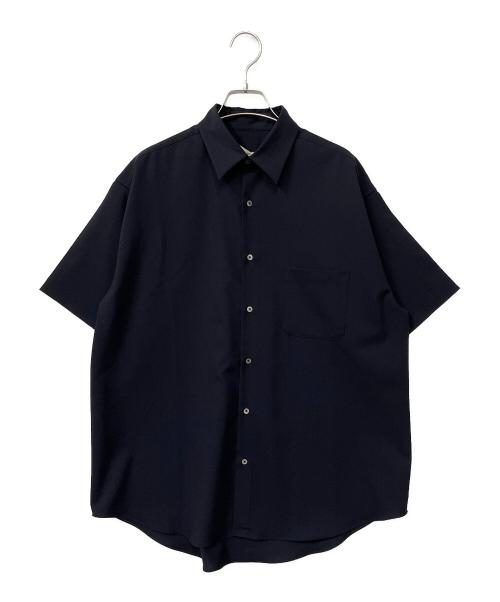 MARKAWARE（マーカウェア）MARKAWARE (マーカウェア) 2/80オーガニックウールトロピカル コンフォートフィットシャツ ネイビー サイズ:１の古着・服飾アイテム