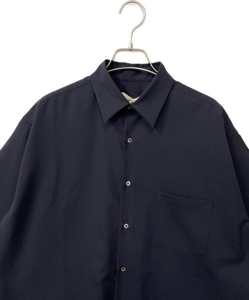 MARKAWARE（マーカウェア）MARKAWARE (マーカウェア) 2/80オーガニックウールトロピカル コンフォートフィットシャツ ネイビー サイズ:１の古着・服飾アイテム