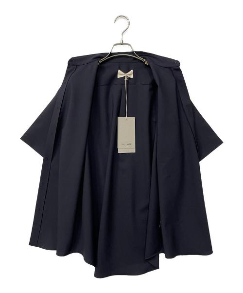 MARKAWARE（マーカウェア）MARKAWARE (マーカウェア) 2/80オーガニックウールトロピカル コンフォートフィットシャツ ネイビー サイズ:１の古着・服飾アイテム