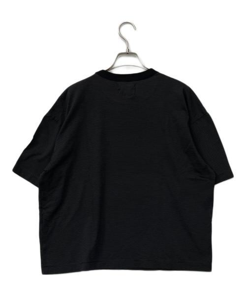 MARKAWARE（マーカウェア）MARKAWARE (マーカウェア) オーガニックスーピマ ボーダー コンフォートフィットTee ブラック サイズ:2の古着・服飾アイテム