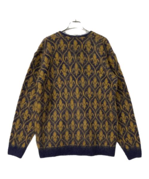 Needles（ニードルズ）Needles (ニードルズ) モヘアカーディガン パープル×カーキ サイズ:Sの古着・服飾アイテム