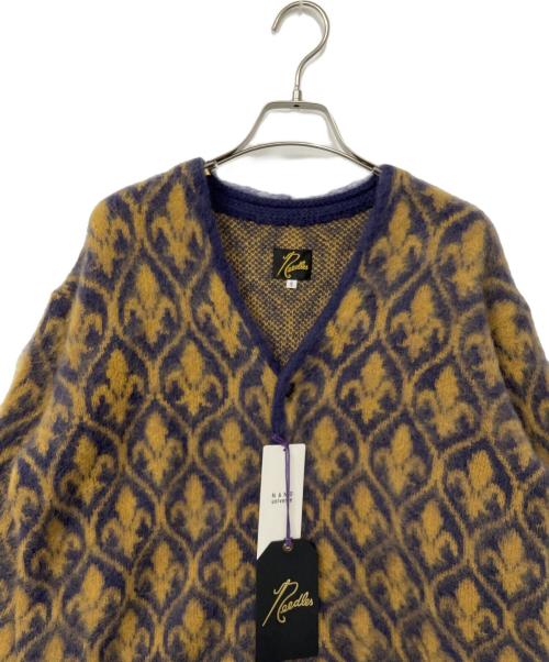Needles（ニードルズ）Needles (ニードルズ) モヘアカーディガン パープル×カーキ サイズ:Sの古着・服飾アイテム
