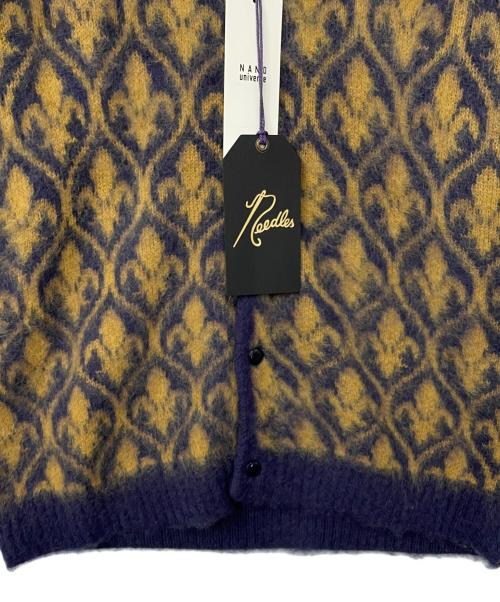 Needles（ニードルズ）Needles (ニードルズ) モヘアカーディガン パープル×カーキ サイズ:Sの古着・服飾アイテム