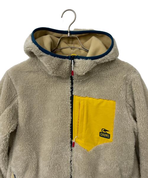 CHUMS（チャムス）CHUMS (チャムス) ボンディングフリースジップパーカー アイボリー サイズ:Mの古着・服飾アイテム