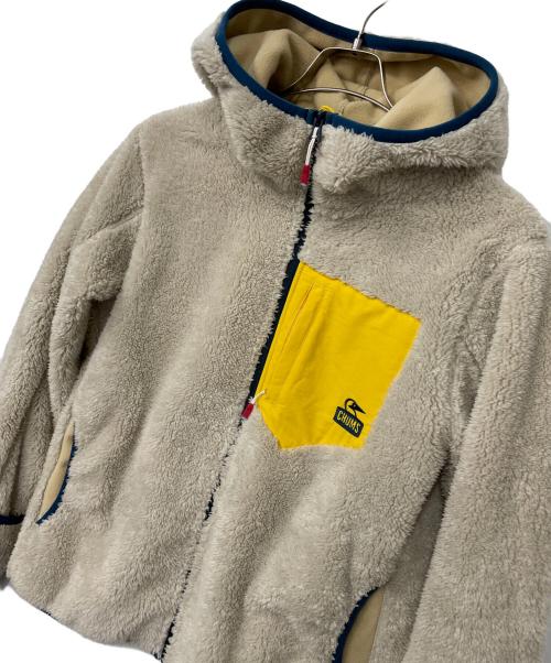 CHUMS（チャムス）CHUMS (チャムス) ボンディングフリースジップパーカー アイボリー サイズ:Mの古着・服飾アイテム